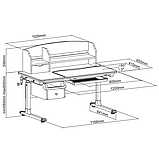 Дитячий стіл-трансформер FunDesk Sognare Grey, фото 3