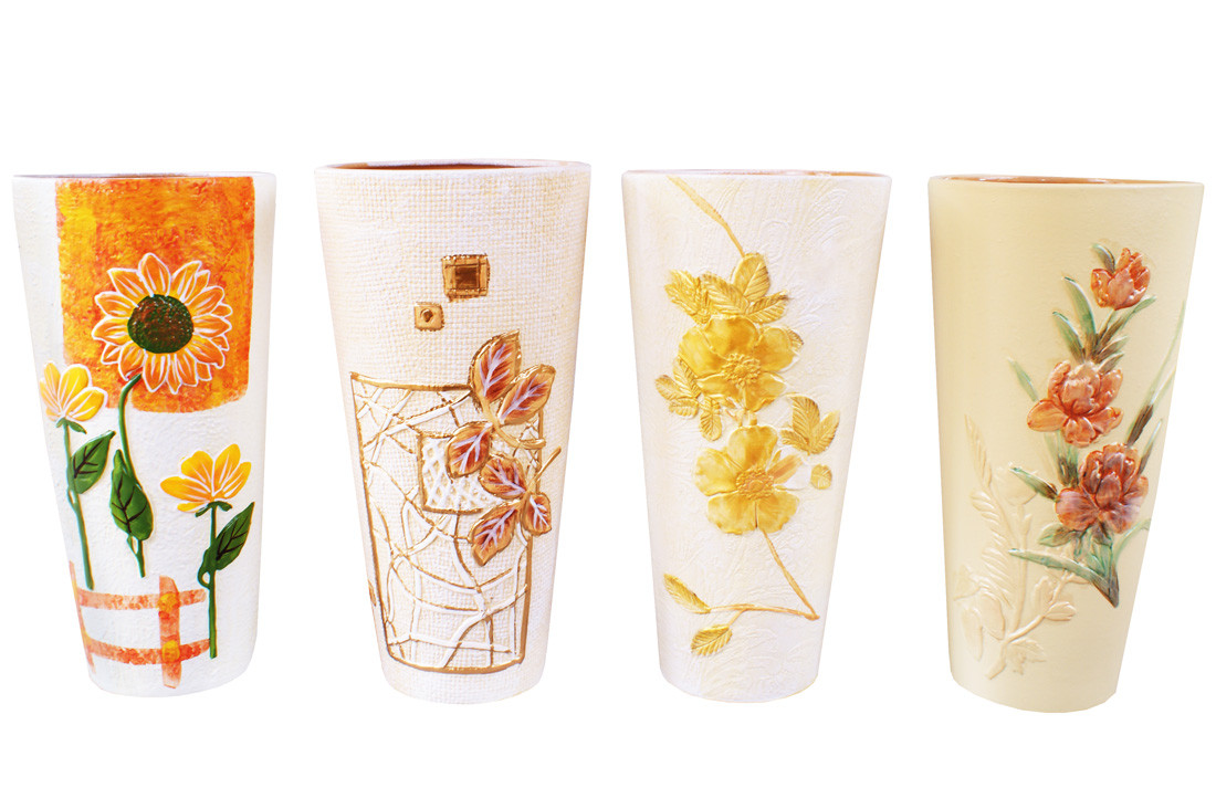 Набір керамічних ваз (3шт), 4 дизайни ТОВАР ВІД ВИРОБНИКА