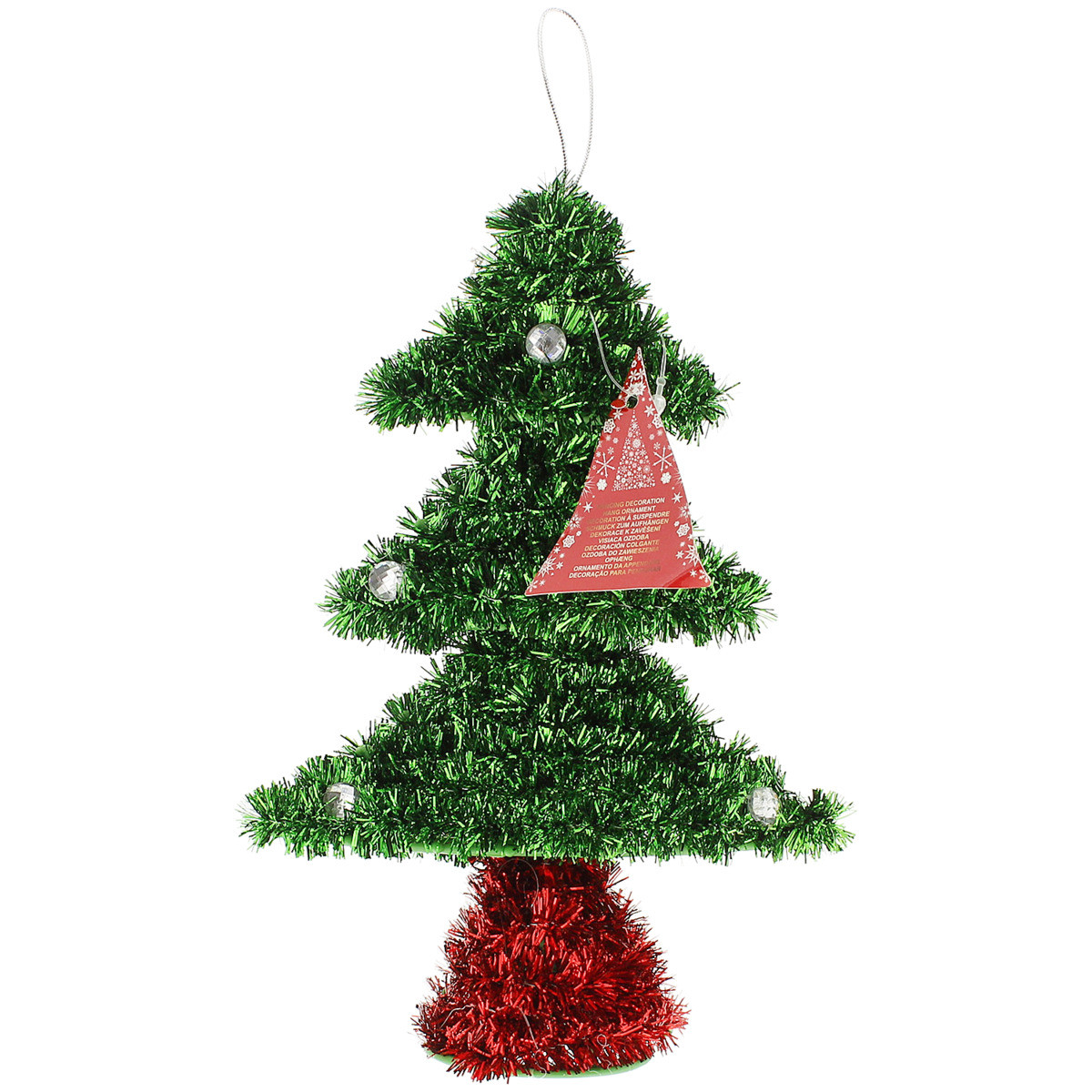 Новорічна фігурка підвіска Ялинка Christmas gifts, 18 см, з дощу, ялинкова іграшка, фото 1