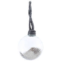 Новорічна скляна ялинкова куля з пір'ям ZD Trading Ø 8 см