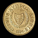 Монета Кіпру 10 центів 1983-98 рр., фото 2