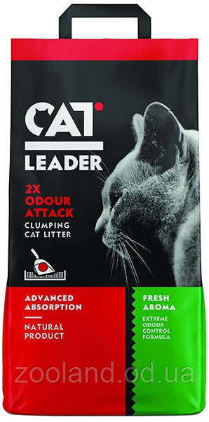 802080 Cat Leader 2xOdour Attack Fresh грудкується, 10 кг