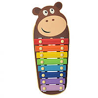 Дитяча іграшка Ксилофон WW-189 дерев'яний (Бегемот) іграшка