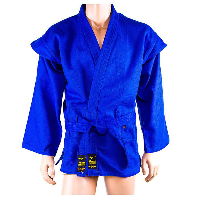 Кимоно для самбо Mizuno куртка+шорты (эластан) синий SVB-58,170: Gsport 52-54 / 190 см. - фото 1 - id-p1297428663