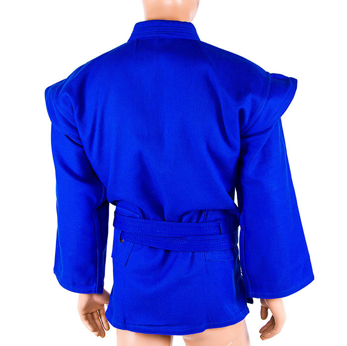 Кимоно для самбо Mizuno куртка+шорты (эластан) синий SVB-58,170: Gsport 52-54 / 190 см. - фото 5 - id-p1297428663