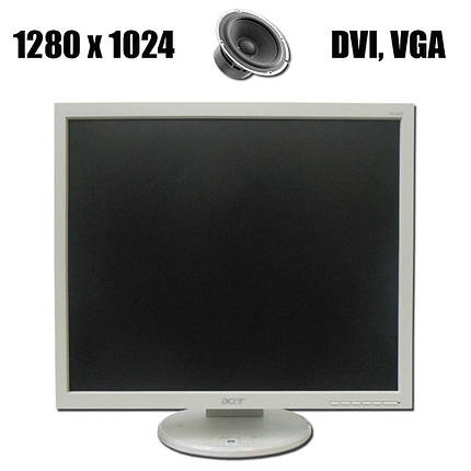 Acer B193 / 19" / 1280*1024 / DVI, VGA / вбудовані колонки, фото 2