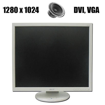 Монітор Acer B193/19"/1280*1024/DVI, VGA/ вбудовані колонки, фото 2