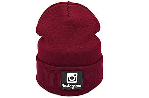 Шапка Hip Hop Shop Instagram 55-59 см бордова (H-08118-289), фото 1