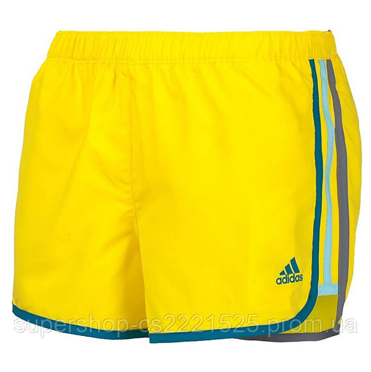 Yellow adidas cheap shorts womens
