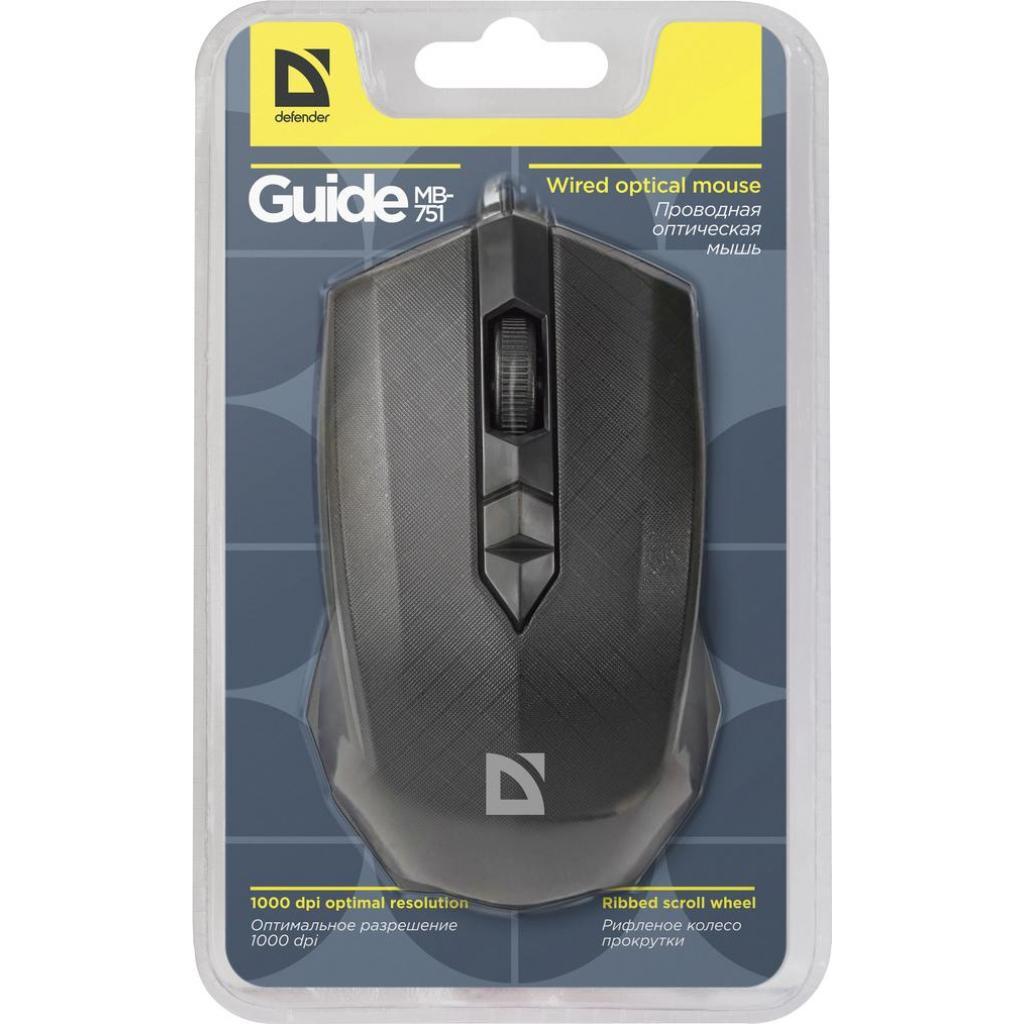 Мишка Defender MB-751 (52751) Black USB