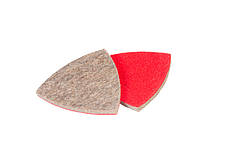 Насадка полірувальна на липучці з натуральної повсті жорстка вологостійка для реноватора MASTERTOOL 6/85 мм