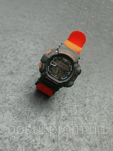 NATO Zulu ремешок для часов Casio G-Shock #5 (коричневый цвет белая строчка) нейлон + держатели Nylon Canvas S - фото 2 - id-p1297535190