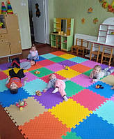 Ігровий килимок для дитячої кімнати. Килим-пазл 50х50х1см