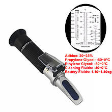 Рефрактомометр для антифризу 5 в 1 RHA — 505 ATC, Adblue, очисної рідини, електроліту