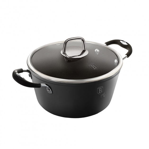 Каструля з кришкою Berlinger Haus Black Professional Line 2.5 л BH 6122