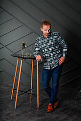 Фланелева сорочка в зелену карту