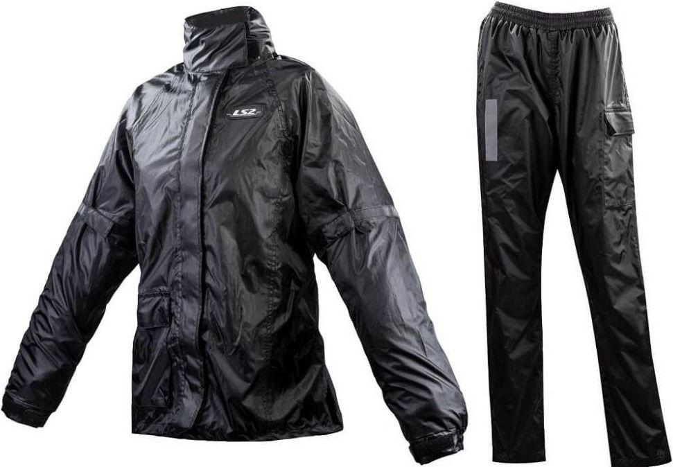 Дощової комплект жіночий LS2 Tonic Rain Suit Hi-Vis чорний, M