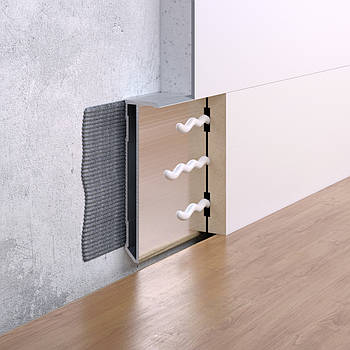 Плінтус прихованого монтажу FSPRO S958 алюмінієвий 2,5 м Без покриття (F1.S958)