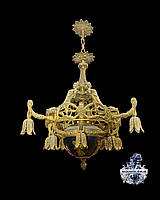 Антикварная бронзовая старинная хрустальная винтажная люстра светильник антикварная мебель антиквариат Киев