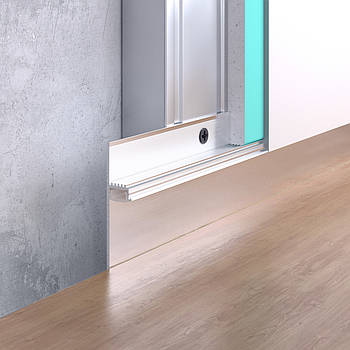 Плінтус прихованого монтажу FSPRO 50 мм алюмінієвий під LED-стрічку 2,5 м Без покриття (F1.50L10)