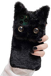 Чохол накладка для Apple iPhone 12/12 Pro Alitek Котик Чорний