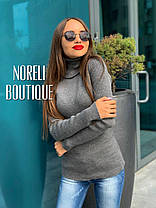 Базовий жіночий светр під горло довгий рукав, фото 2