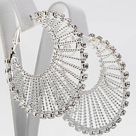 Сережки Кільця Віял 5,5 см