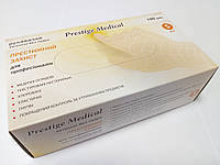 Перчатки латексные без пудры "Prestige Medical", 100 штук/50 пар.