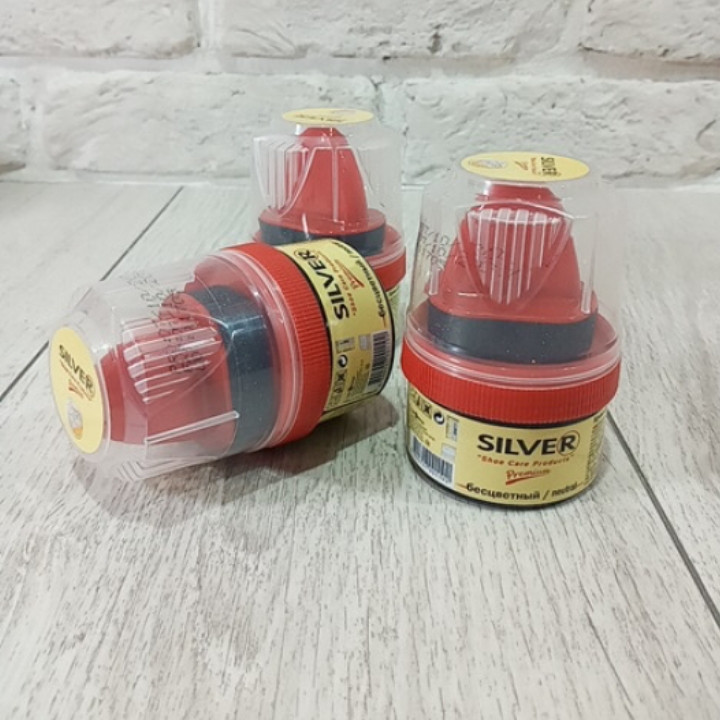 Крем для взуття Silver Premium" банку 55ml безбарвний (1 шт), фото 1