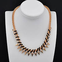 Кольє з Шипами Жовтий Метал