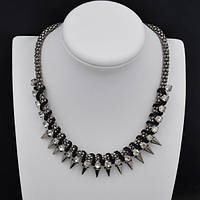 Кольє з Шипами Чорний Метал