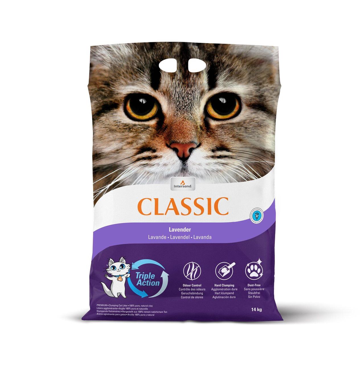 Наповнювач для котячого туалету Intersand Classic Lavender, 7 кг