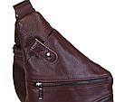 Чоловіча шкіряна сумка R1901BROWN-111 коричнева, фото 8