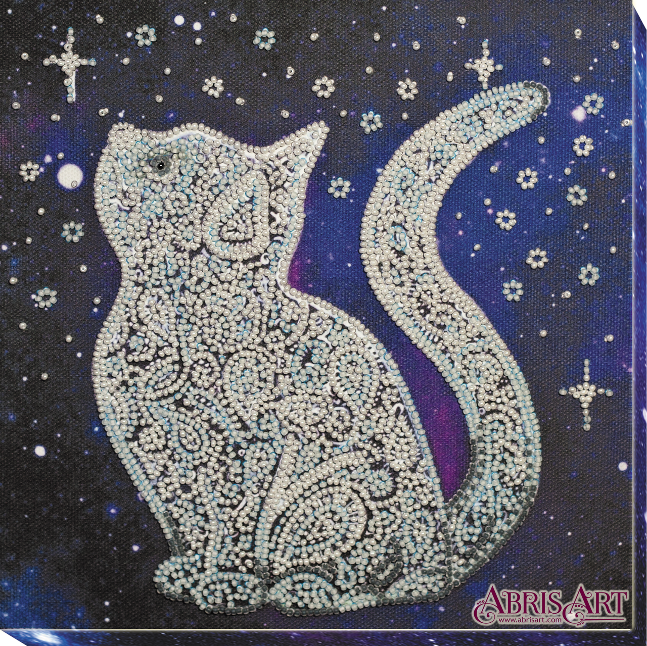 Набір для вишивання бісером Абрис Арт Зоряний кіт AMB-052, фото 1