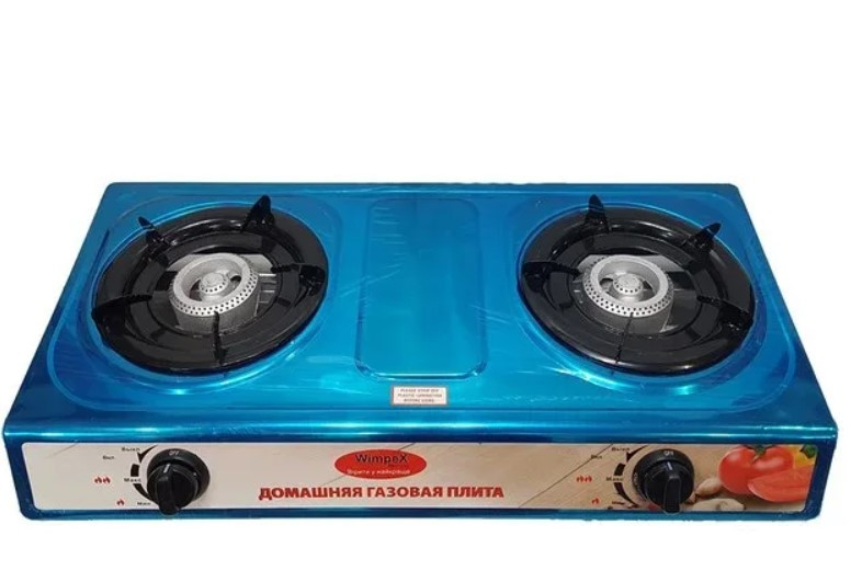 Газова плита таганок із п'єзопідпалом на 2 конфорки, фото 1