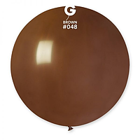 Латексный шарик Gemar 31"(78 см)/ 48 Пастель коричневый