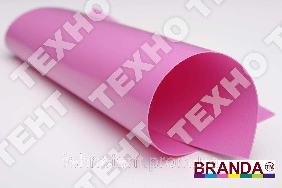 Тканина ПВХ 650 г/м2 TM Branda (Туреччина) рулон 1.5 м, рожева