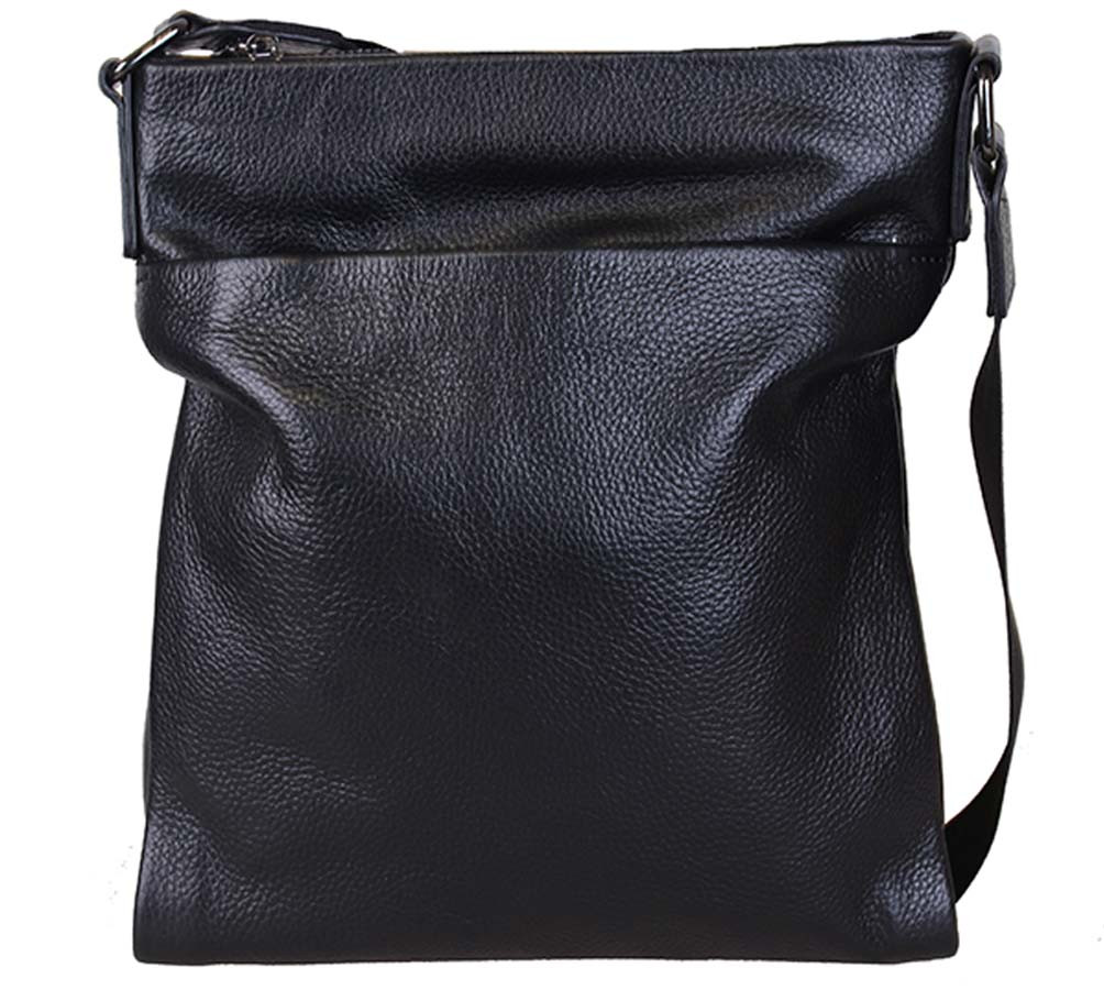 Чоловіча шкіряна сумка 8850 чорна, фото 1