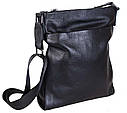 Чоловіча шкіряна сумка 8850 чорна, фото 3