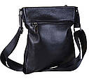 Чоловіча шкіряна сумка 8850 чорна, фото 2
