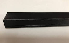 Чорний накладний світлодіодний профіль із чорним розсіювачем ЛП-20АВ (за 1 м) Код.59786