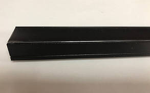 Чорний накладний світлодіодний профіль із чорним розсіювачем ЛП-20АВ (за 1 м) Код.59786, фото 2