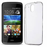 Силиконовый прозрачный чехол для HTC 526