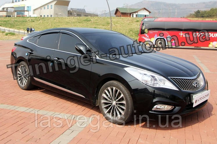 Дефлектори вікон вітровики Hyundai AZERA 2011-2015 (Autoclover)