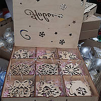 Новорічний набір іграшок на ялинку