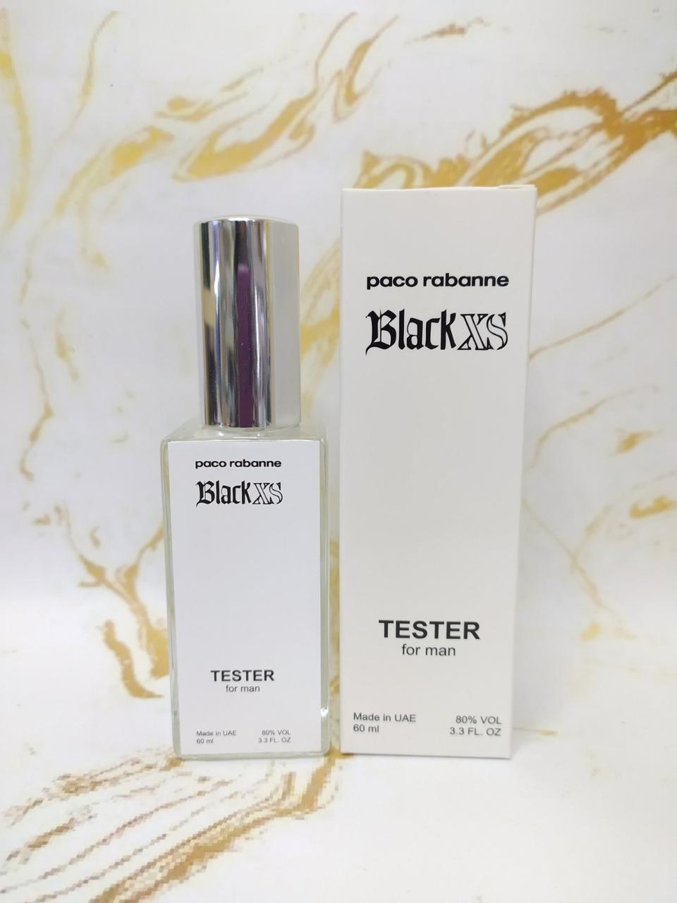 Тестер мужской Paco Rabanne XS Black Pour Homme (Пако Рабан Блэк Иксэс ) 60 мл
