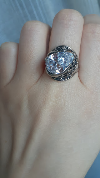 Срібне кільце Мінотавр з великим каменем, фото 1