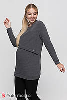 Туніка на хутрі для вагітних ABBY TN-40.041 сіра, розмір М