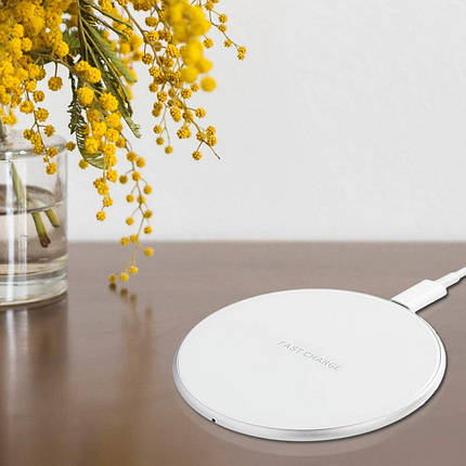 Бездротовий ЗП Alitek Fast Charger White, фото 3