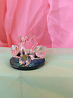 Статуетка лебідь з кристалом 4 см